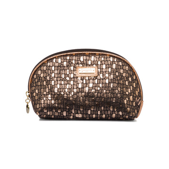 Pouch oro da donna con chiusura a zip e glitter Camomilla Milano, Black Friday | Sconti fino al 50%, SKU o971000026, Immagine 0